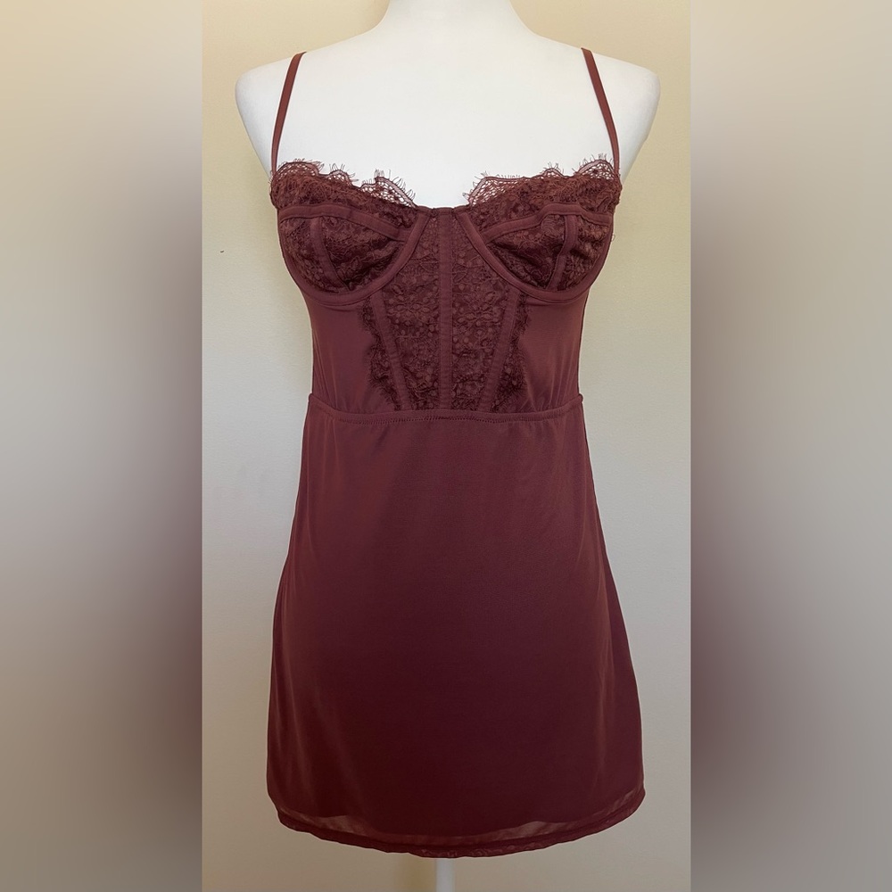 NWOT Urban Outfitters Modern Love Corset Mini Dress, Size M